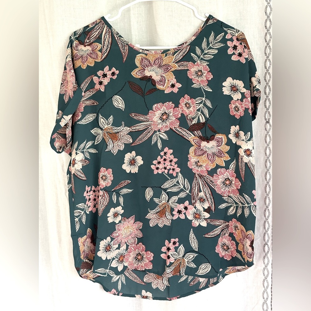 Maurice’s Floral Print Dress Shirt, Small - Picture 1 of 4
